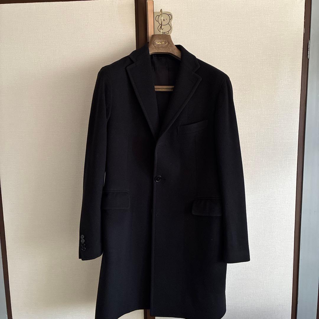 TAGLIATORE ブラック チェスターコート　46