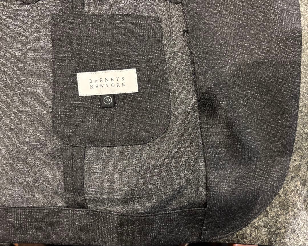 美品 秋物 Barneys New York セットアップ ブラック サイズ50