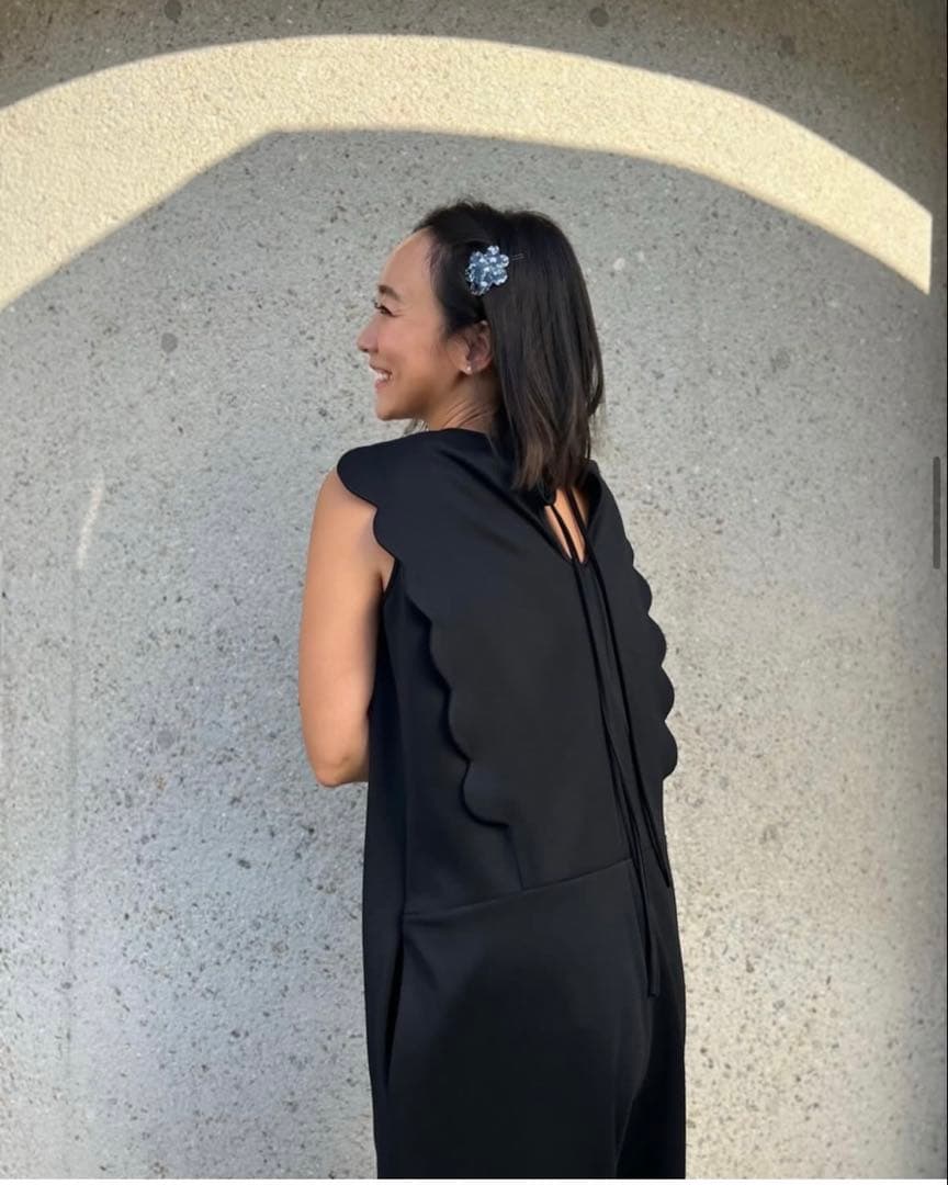 rosymonster バックスカラップオールインワン　ブラック