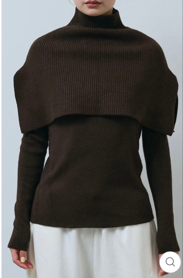 新品未使用★IAM(イアム)ケープアンサンブルニット&ジップサロペット