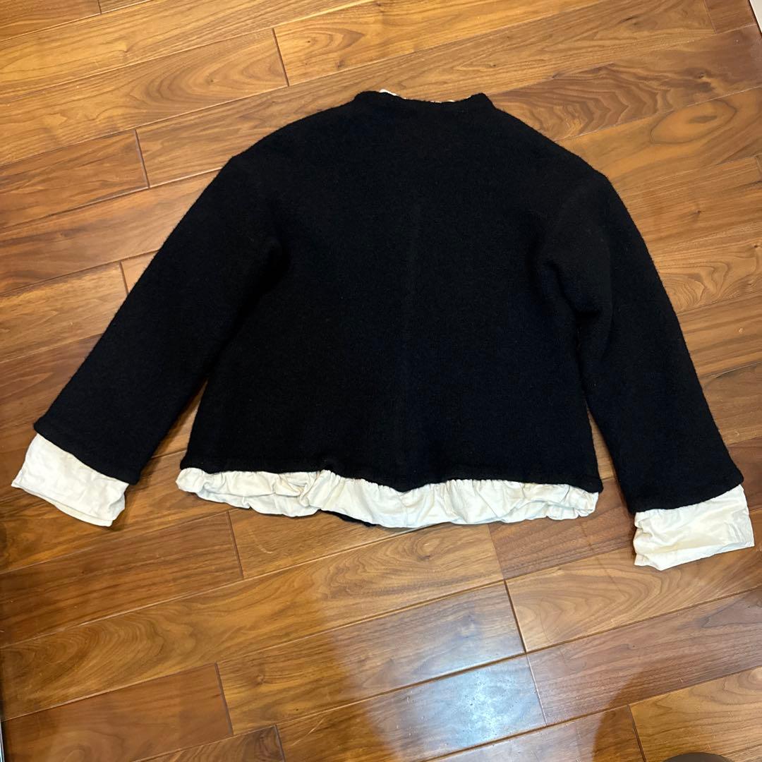 【別注】Pillings ロンハーマン　 　　　　　　　ニットジャケットブラック