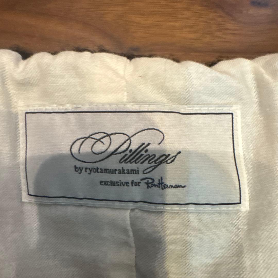 【別注】Pillings ロンハーマン　 　　　　　　　ニットジャケットブラック