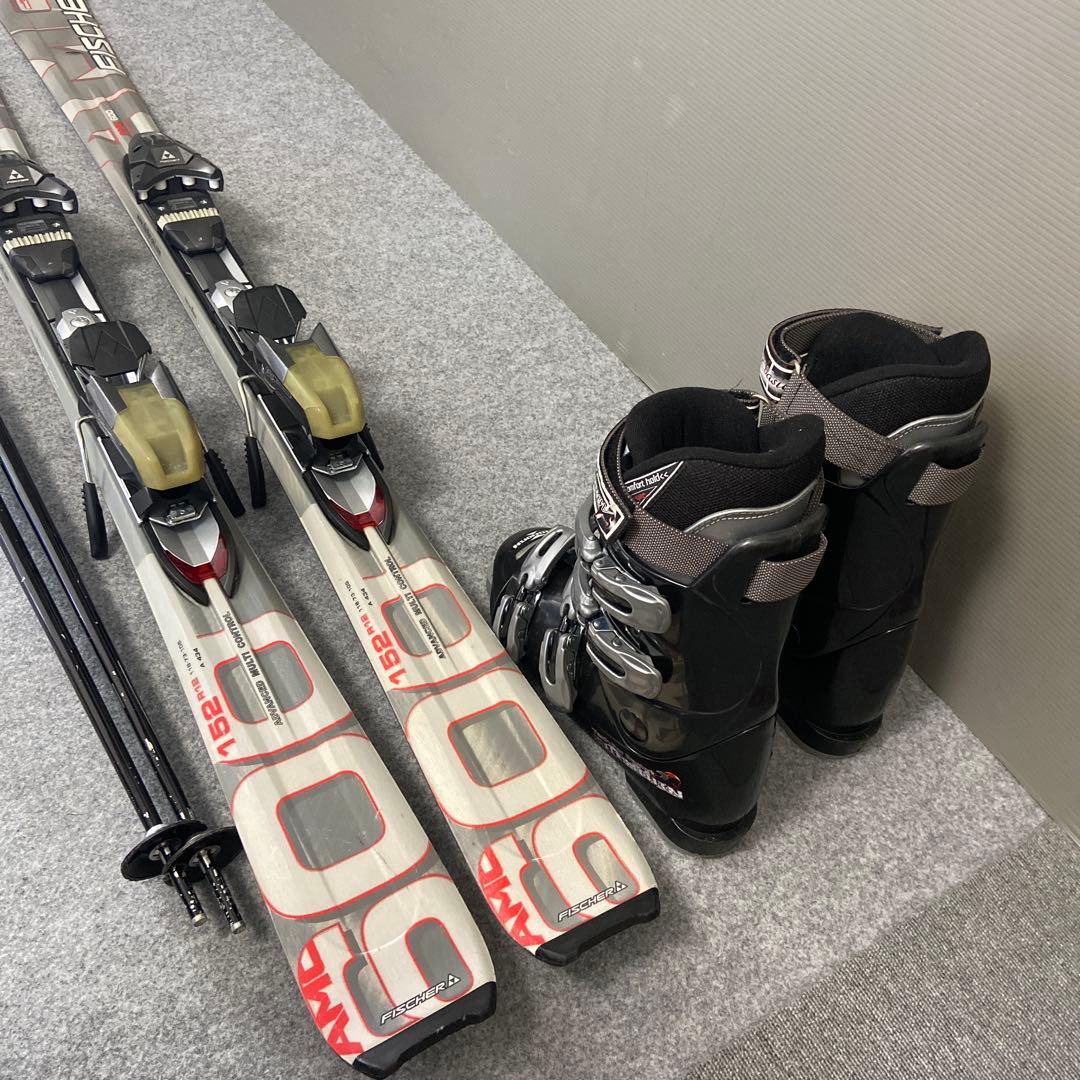 ★メンテナンス済　大人スキーセット　板152cm ブーツ 25-25.5cm