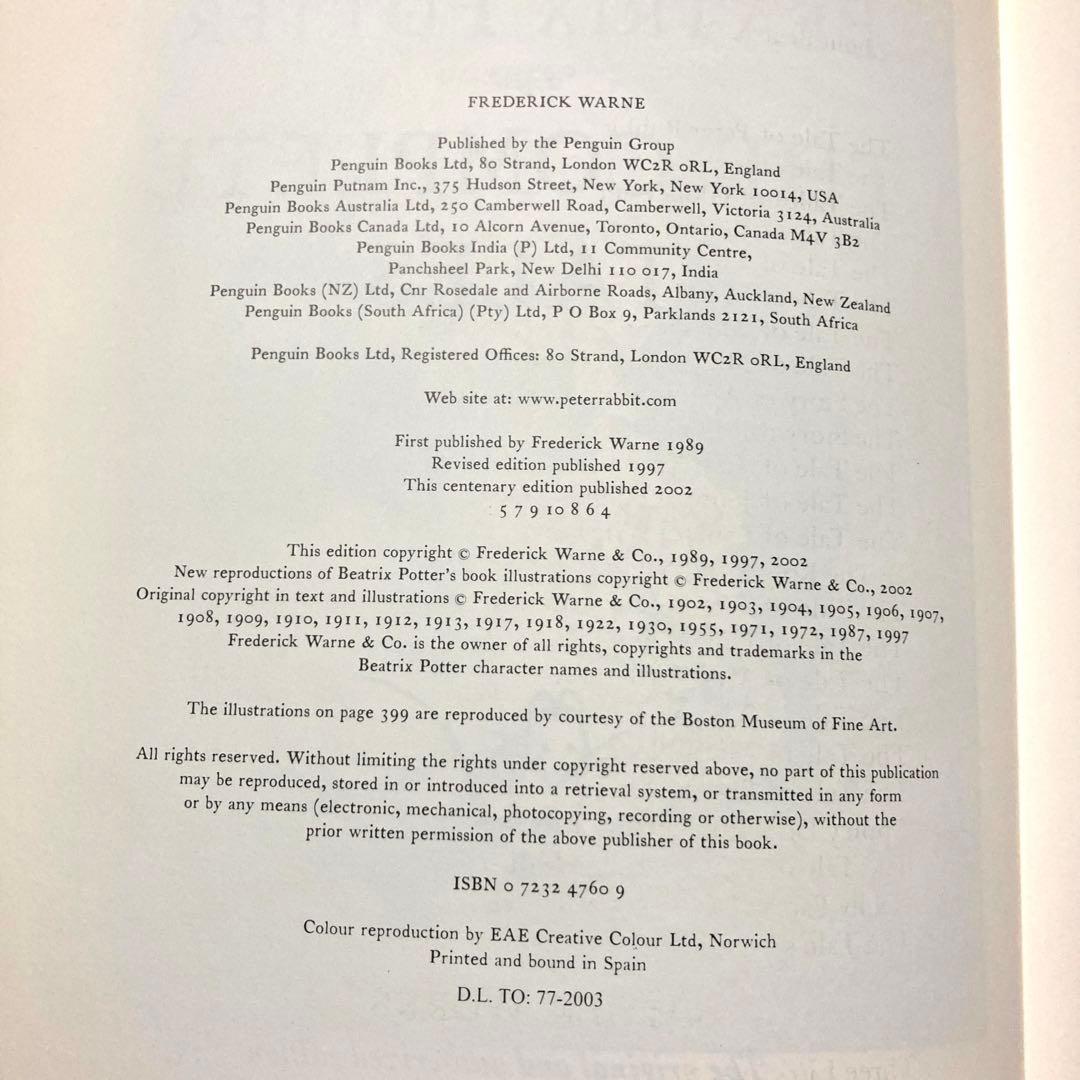 ピーターラビッBeatrix Potter The Complete Tales