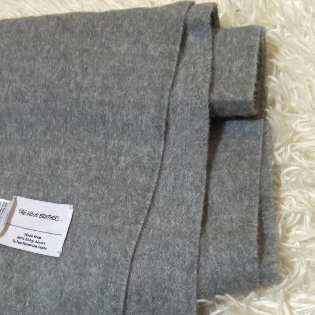 使用感少 THE INOUE BROTHERS ベビーアルパカ100% マフラー