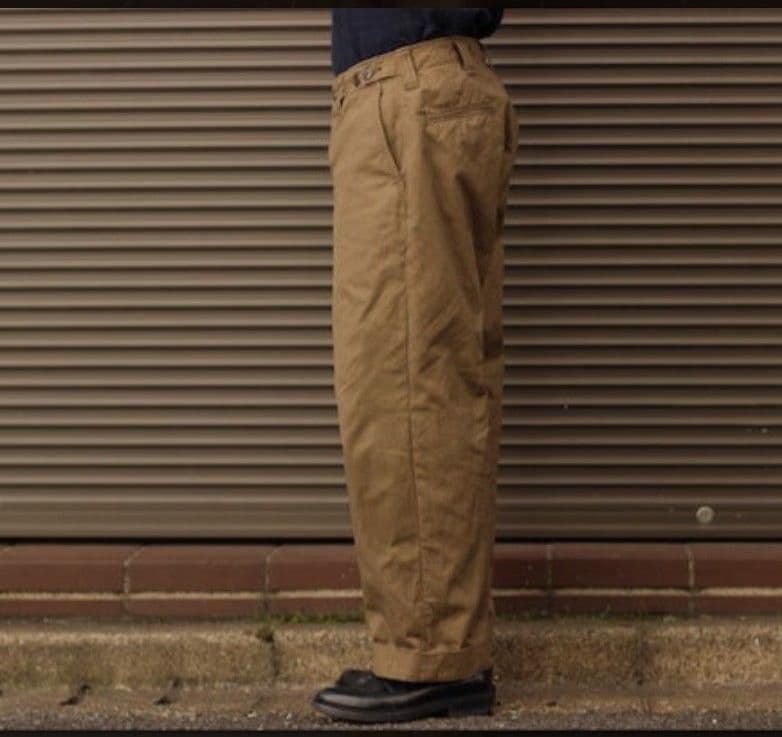 ウエアハウス w36 lot1205 ミリタリーパンツ 両玉縁 硫化染めコットン