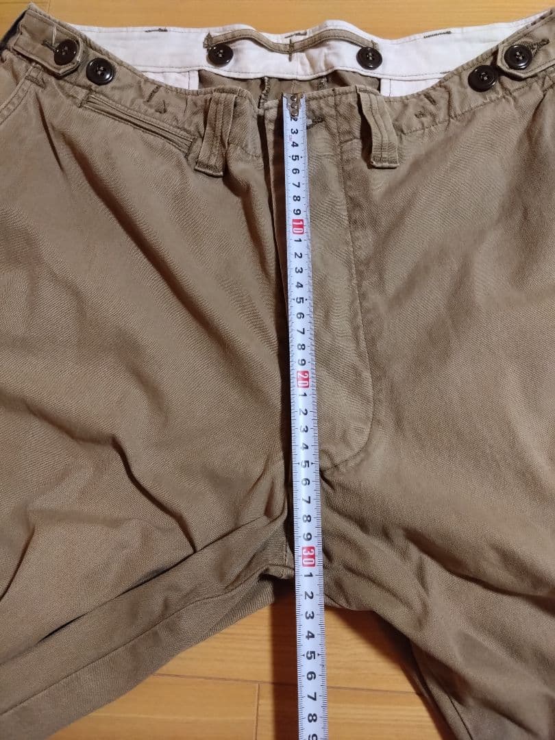 ウエアハウス w36 lot1205 ミリタリーパンツ 両玉縁 硫化染めコットン
