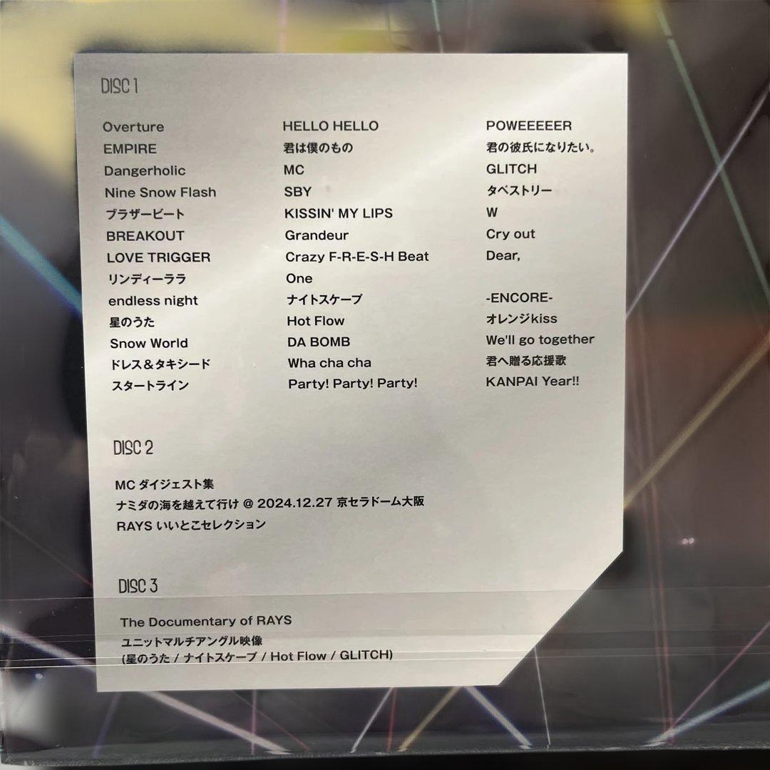 値下げ‼️ Man Dome Tour 2024 RAYS 初回 通常盤