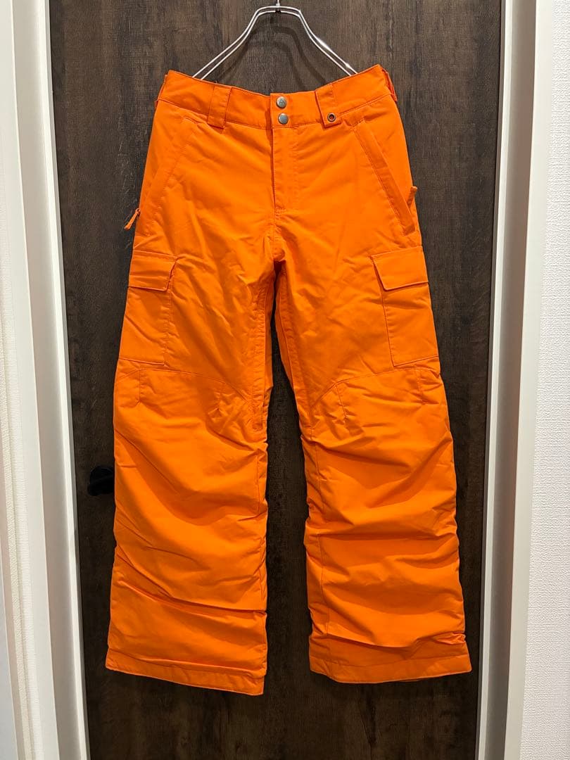 BURTON スキーウェア 上下 キッズ L 150cm オレンジ 迷彩柄