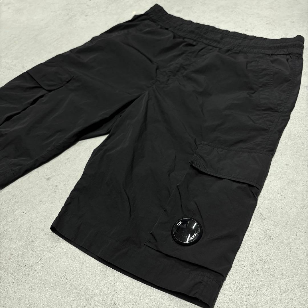 C.P.company ショーツ カーゴパンツ ナイロン 黒 48 ゴーグル