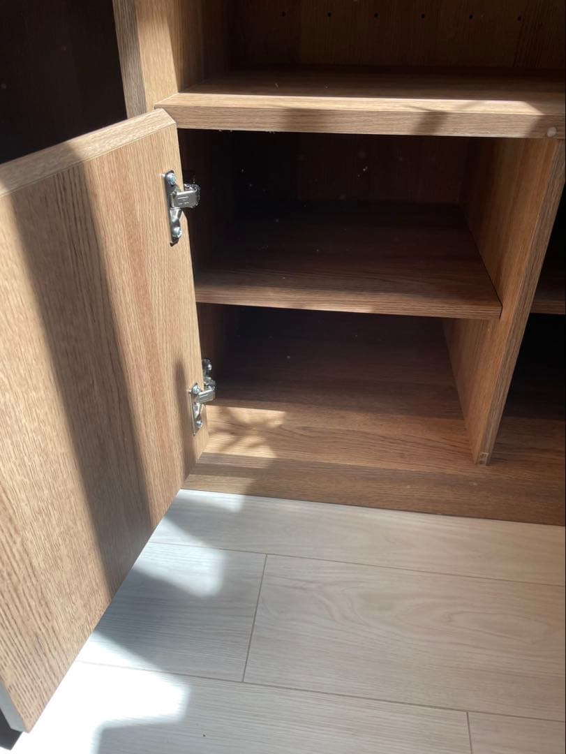 [幅120] キッチンカウンター レンジ台 スライド収納付き LOWYA