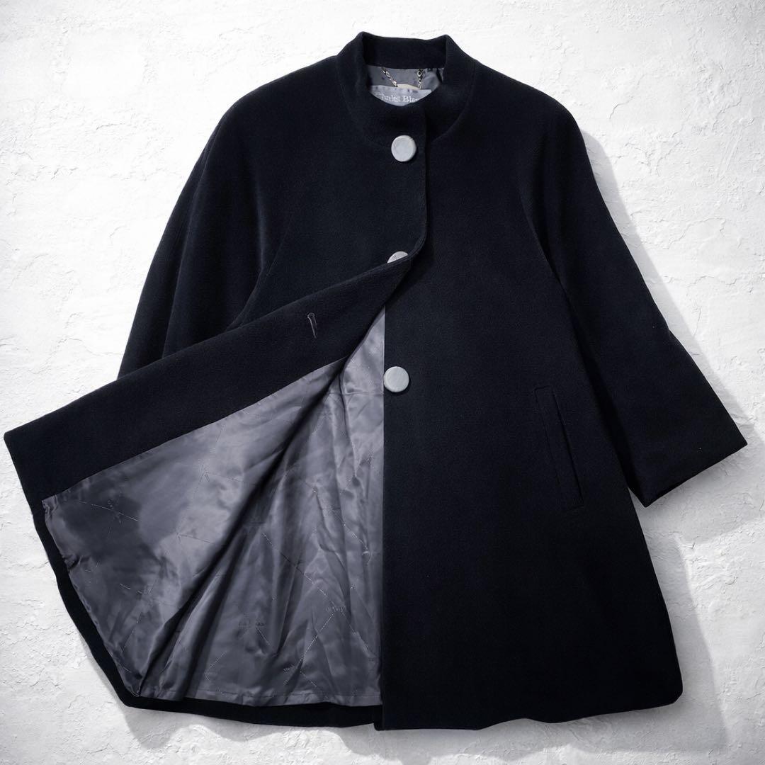 【未使用タグ付】定価10万カシミア100Aラインコート シャレットブランレナウン