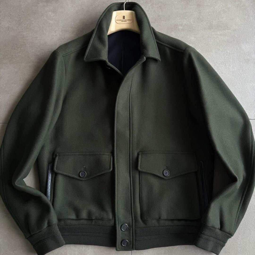 極美品 ●dunhill ダンヒル 現行モデル ウール フライトジャケット