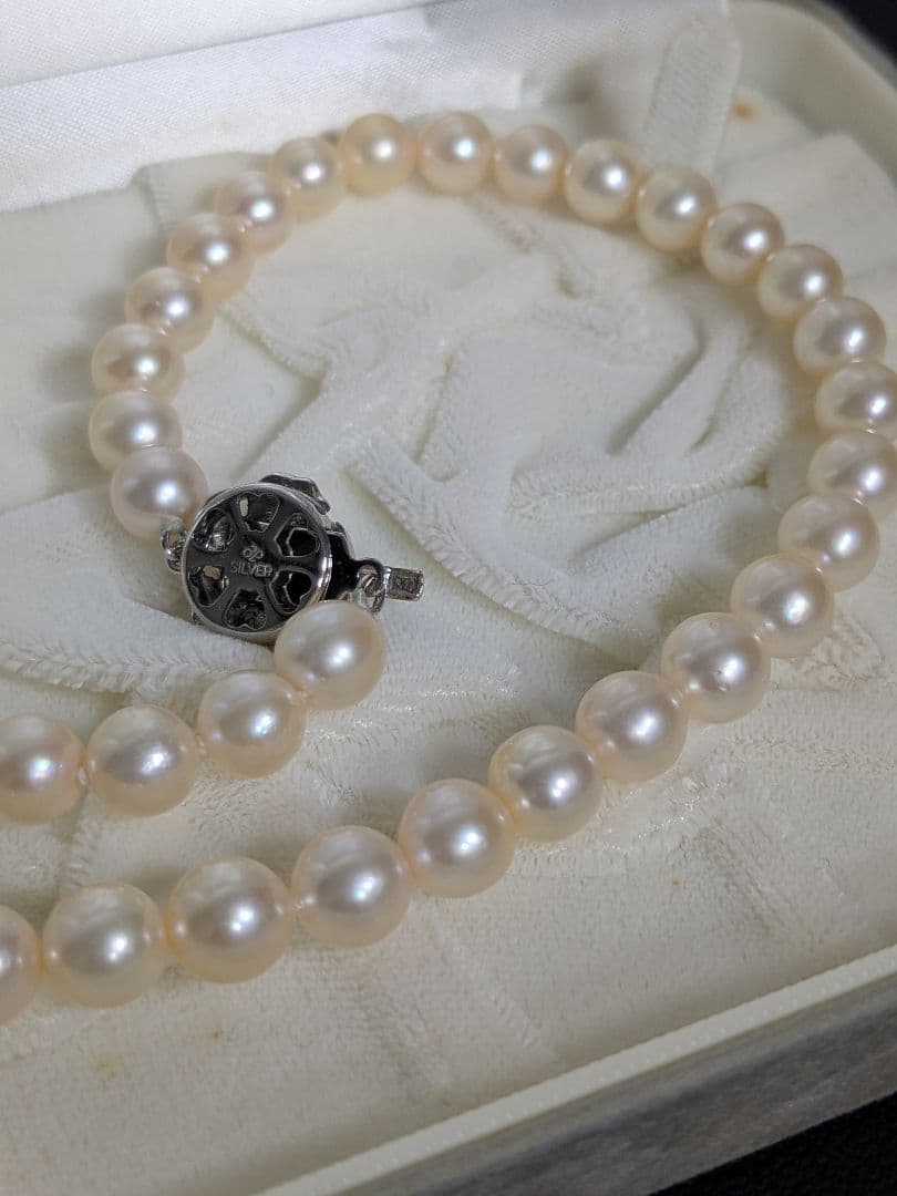 カ*り様 本真珠　パールネックレス　約7.5mm珠