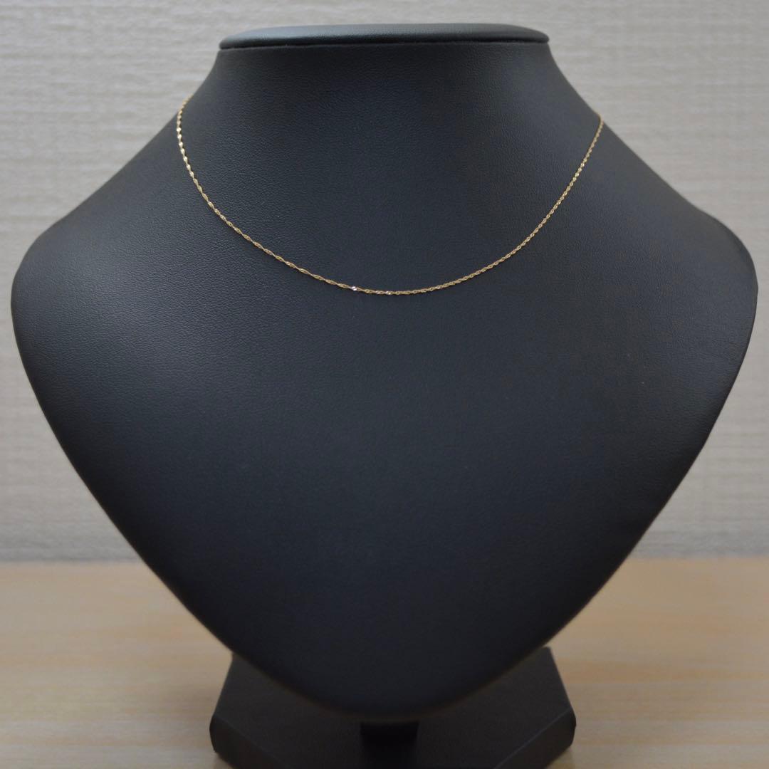 【新品】K18刻印入り スクリューチェーン ネックレス