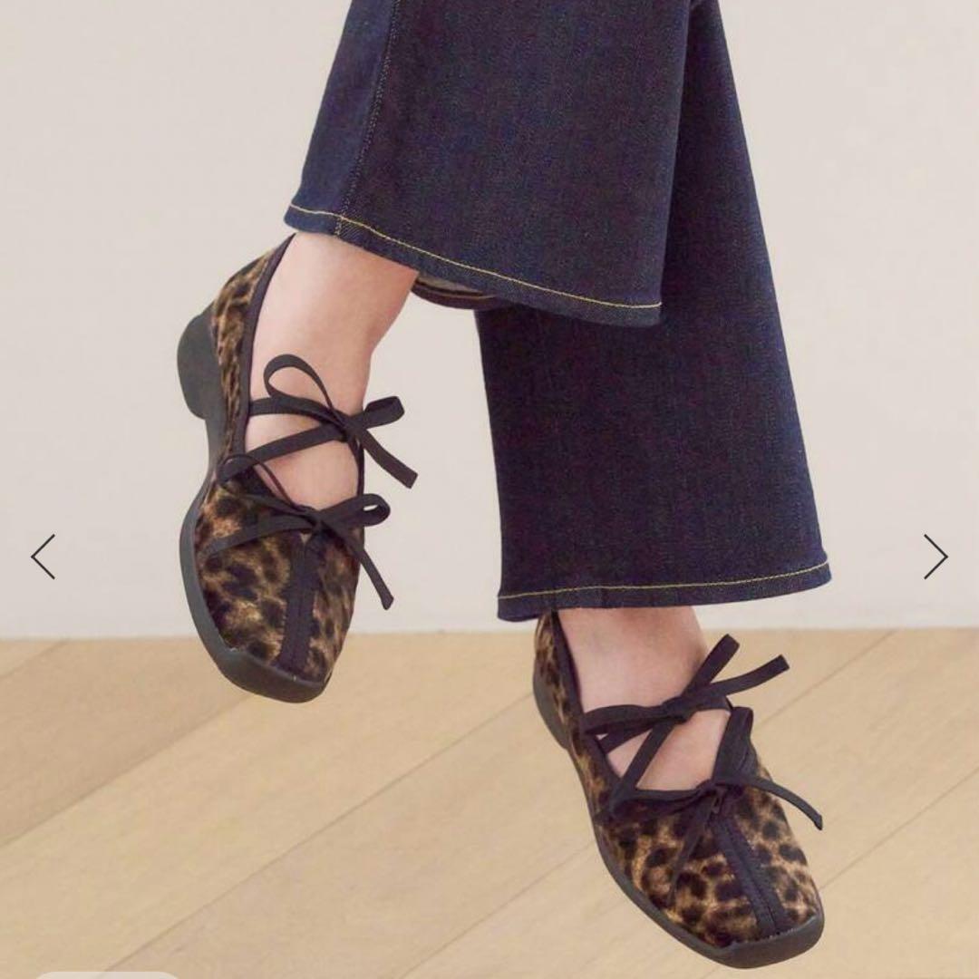 LE TALON ルタロン　Lダブルリボンバレリーナ　23センチ