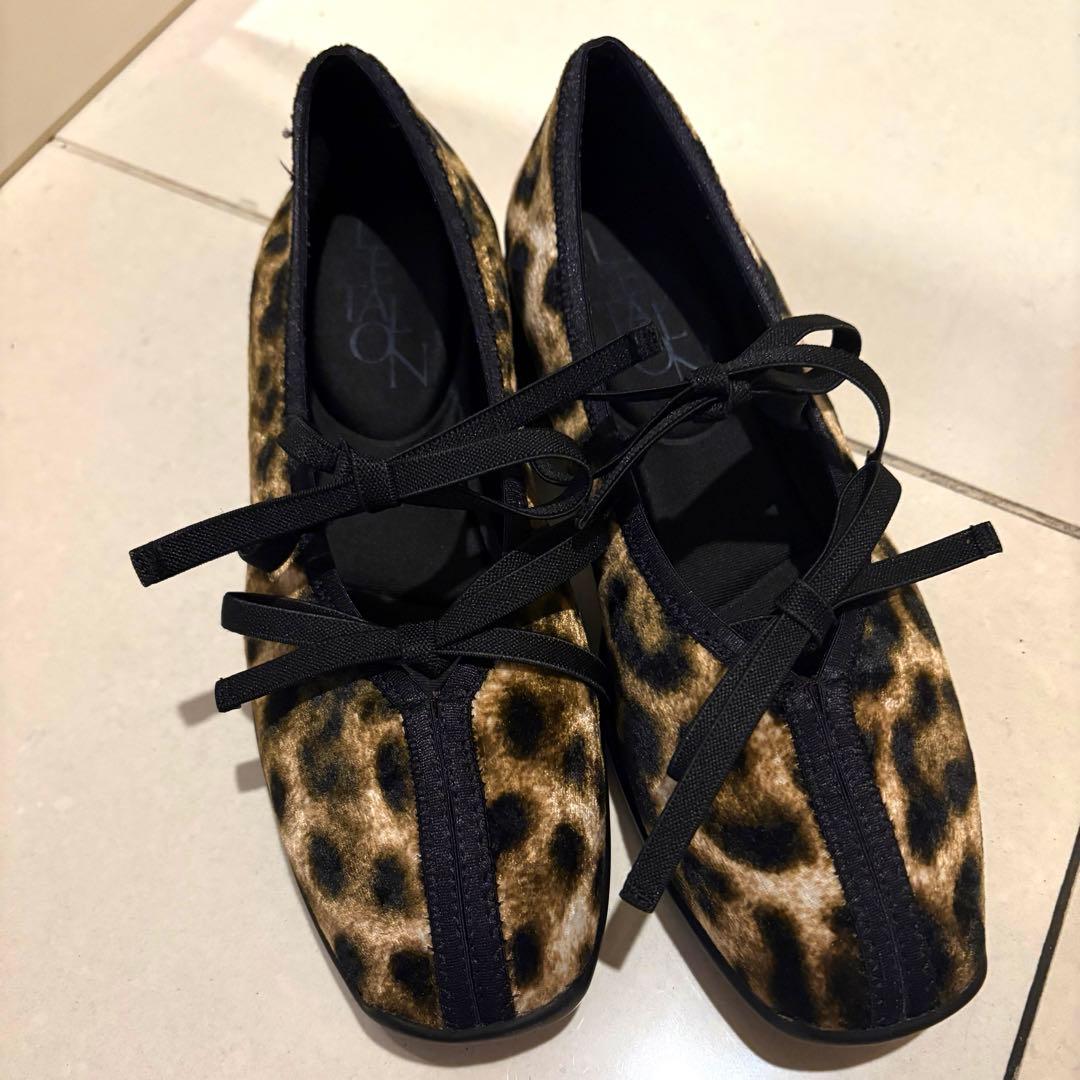 LE TALON ルタロン　Lダブルリボンバレリーナ　23センチ