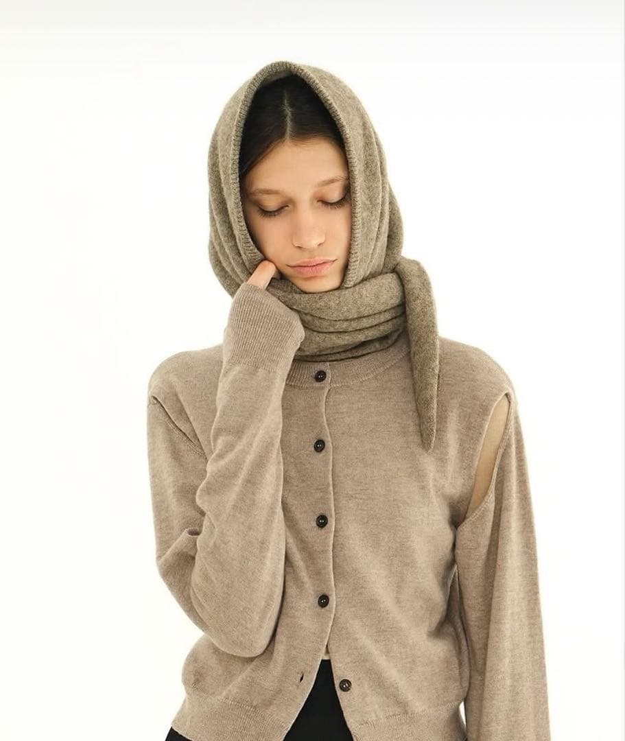 【新品】CLANE クラネ YAK KNIT TRIANGULAR STOLE