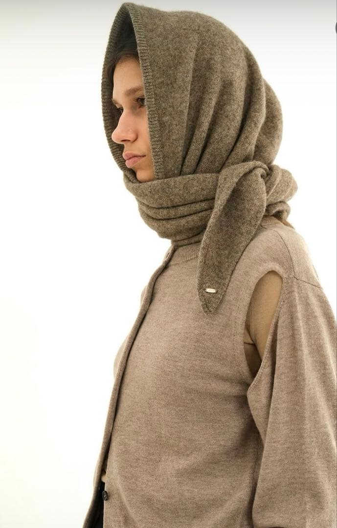 【新品】CLANE クラネ YAK KNIT TRIANGULAR STOLE