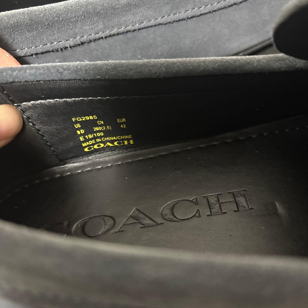 てつ　コーチ　ドライビングシューズ　26cm EUR42 ネイビー