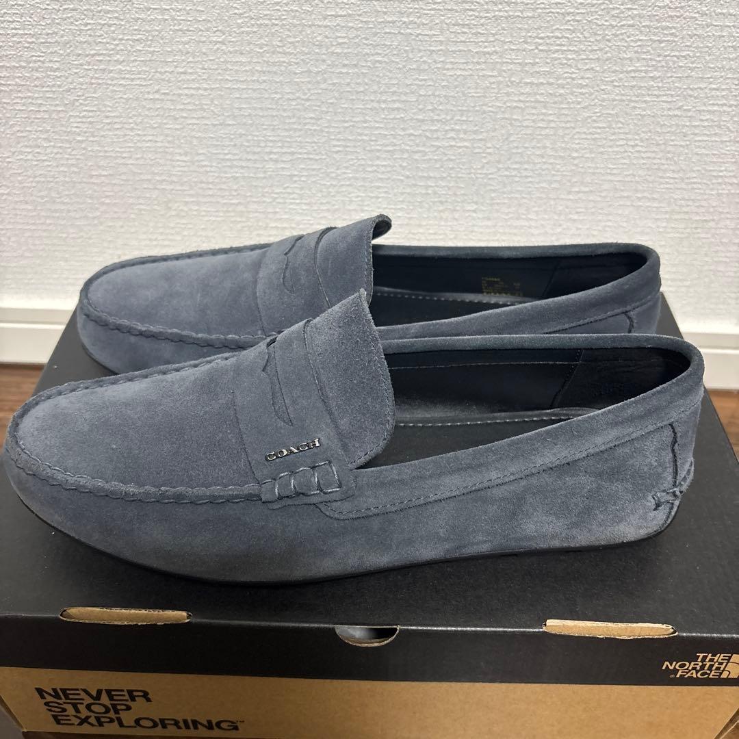 てつ　コーチ　ドライビングシューズ　26cm EUR42 ネイビー