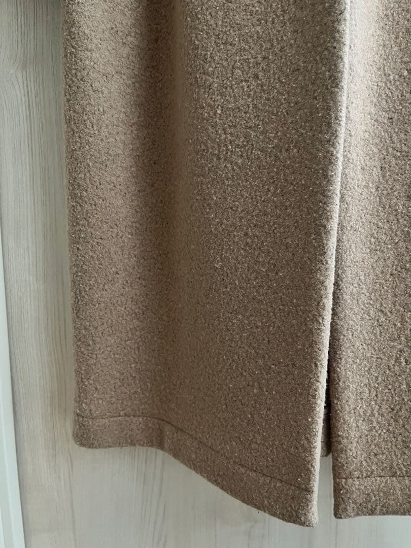 GREEDinternational フードロングコート ベージュ