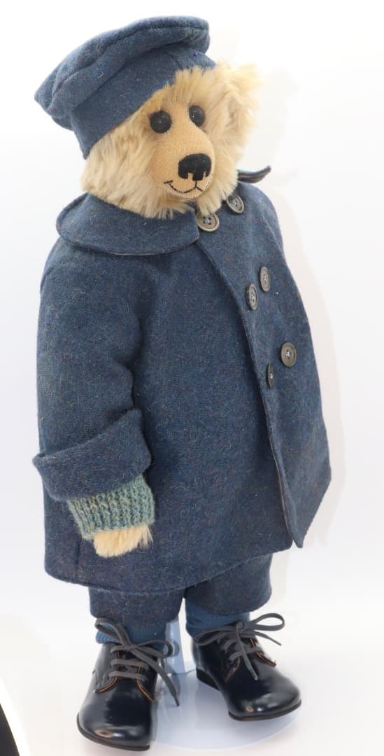 アーティストベア STAR ジョー・グリノ作 青いウールコートのぬいぐるみ