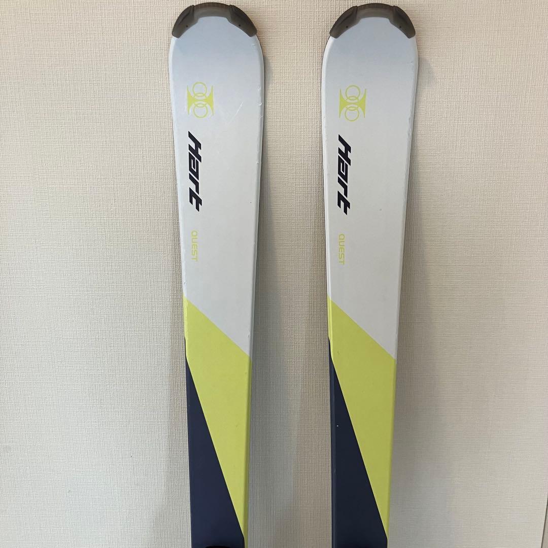 Hart スキー板 160cm グレー/イエロー ビンディング付き ハート
