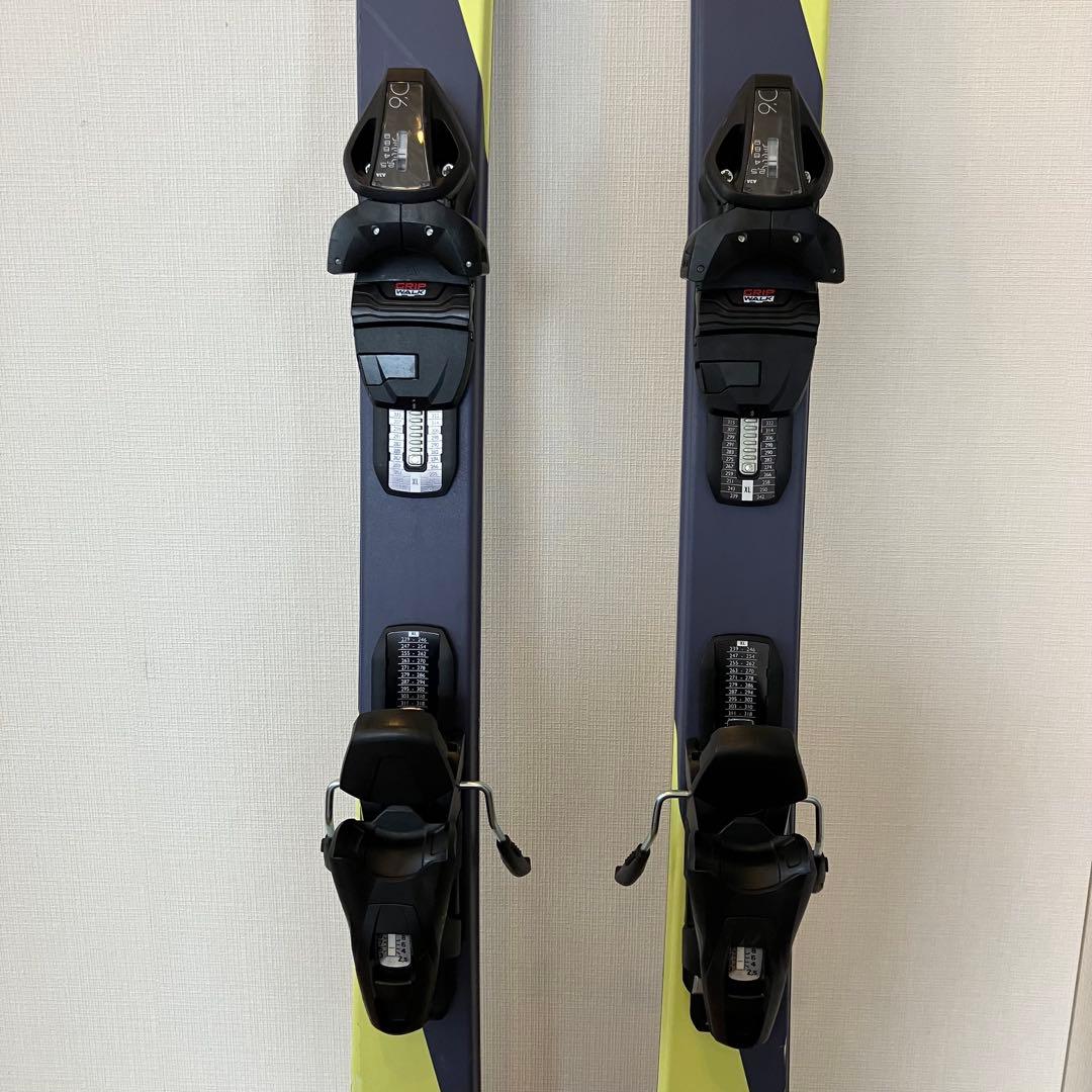 Hart スキー板 160cm グレー/イエロー ビンディング付き ハート