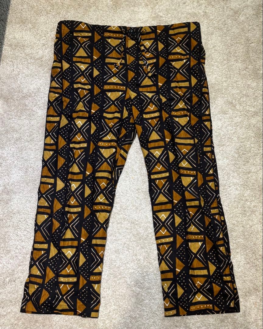 オアスロウ orSlow セットアップ 幾何学柄 M