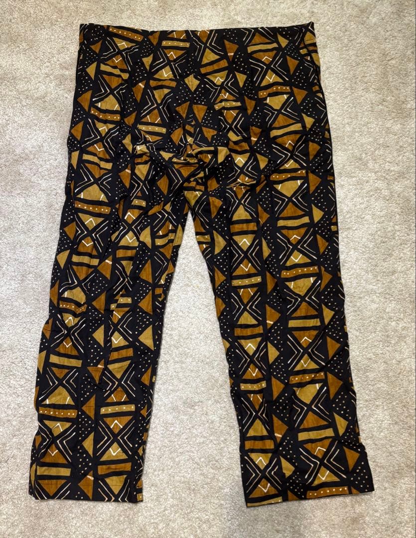 オアスロウ orSlow セットアップ 幾何学柄 M