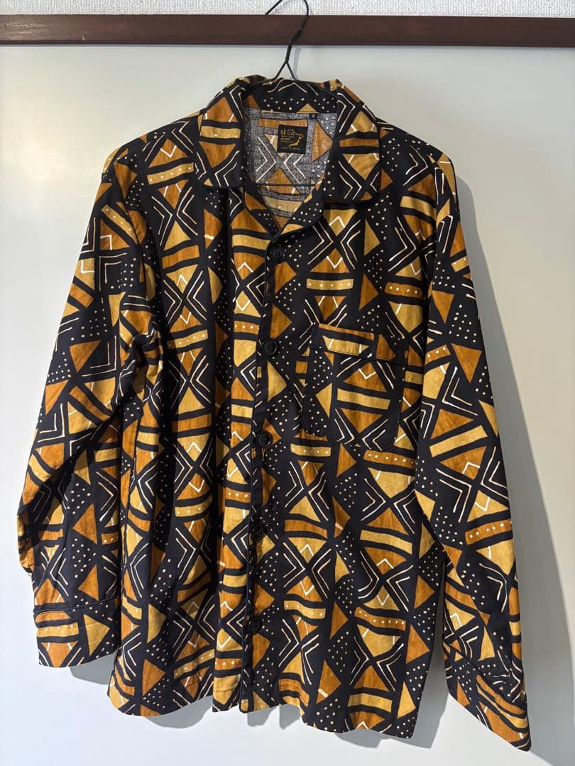 オアスロウ orSlow セットアップ 幾何学柄 M