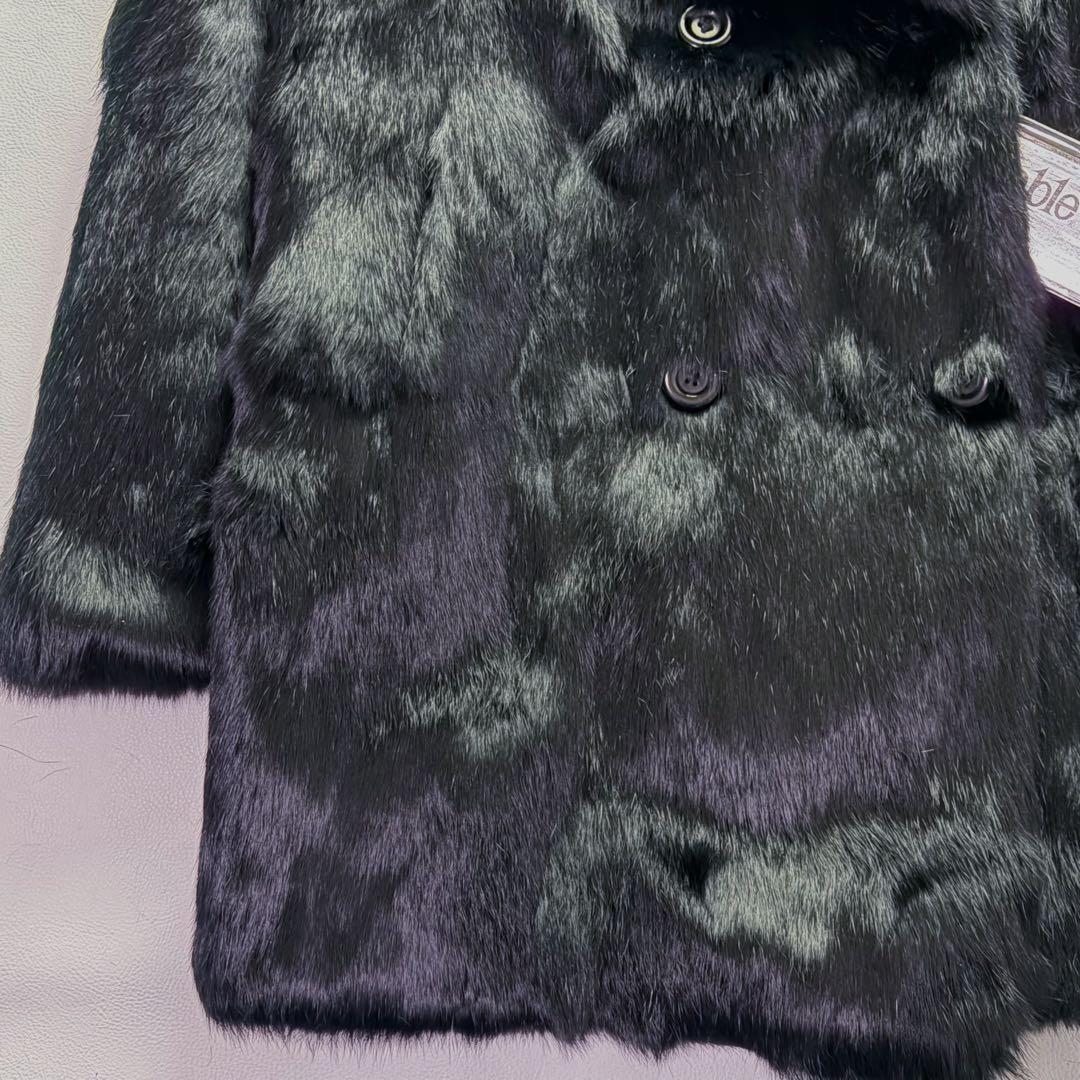 新品未使用タグ付 LAMA LUCENTE 高級毛皮 メンズ ハーフコート