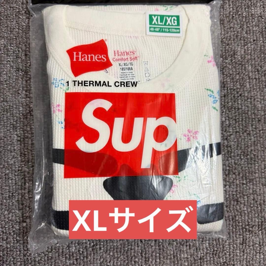 Supreme / Hanes Bones Thermal Crew XLサイズ