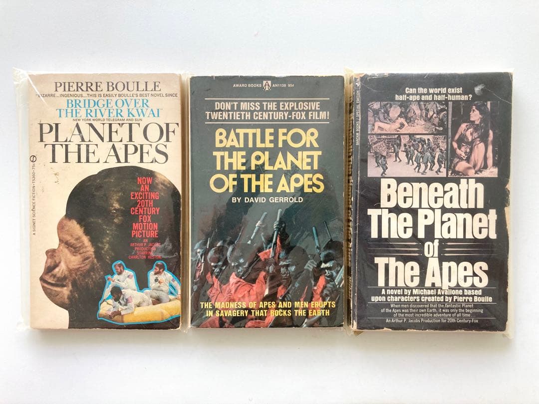猿の惑星 PLANET OF THE APES 洋書3作 1960-70年発行