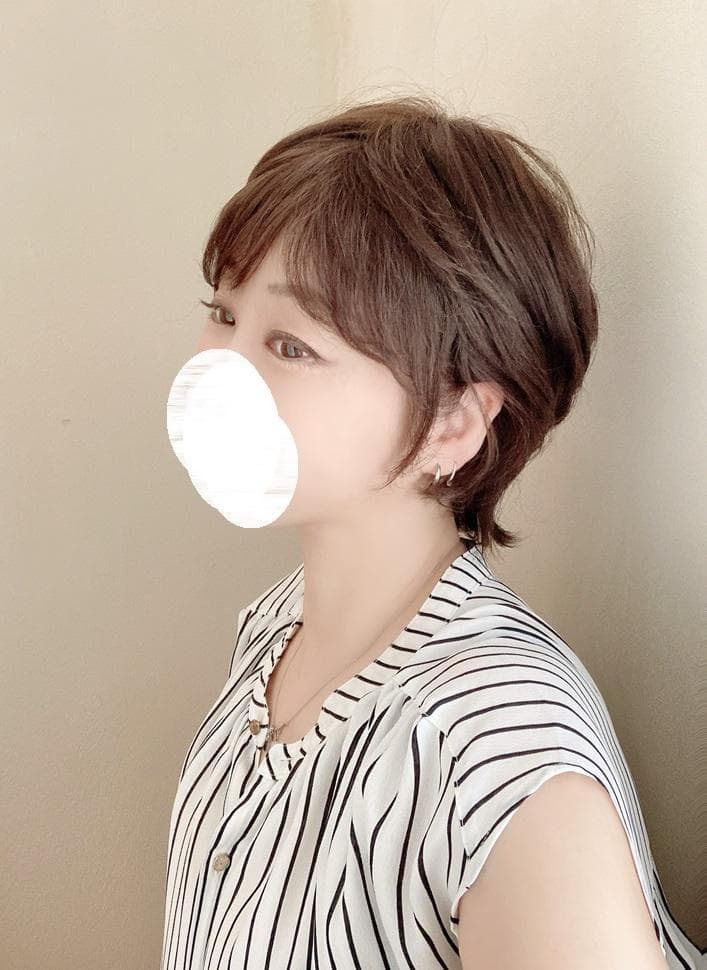 ふーちゃん　坂巻哲也　人毛MIX「ショート」　ダークブラウン