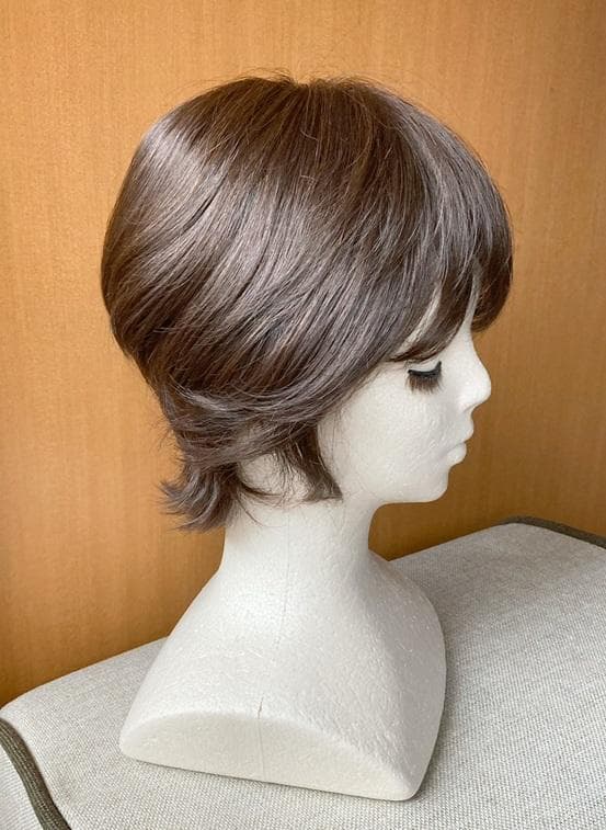 ふーちゃん　坂巻哲也　人毛MIX「ショート」　ダークブラウン