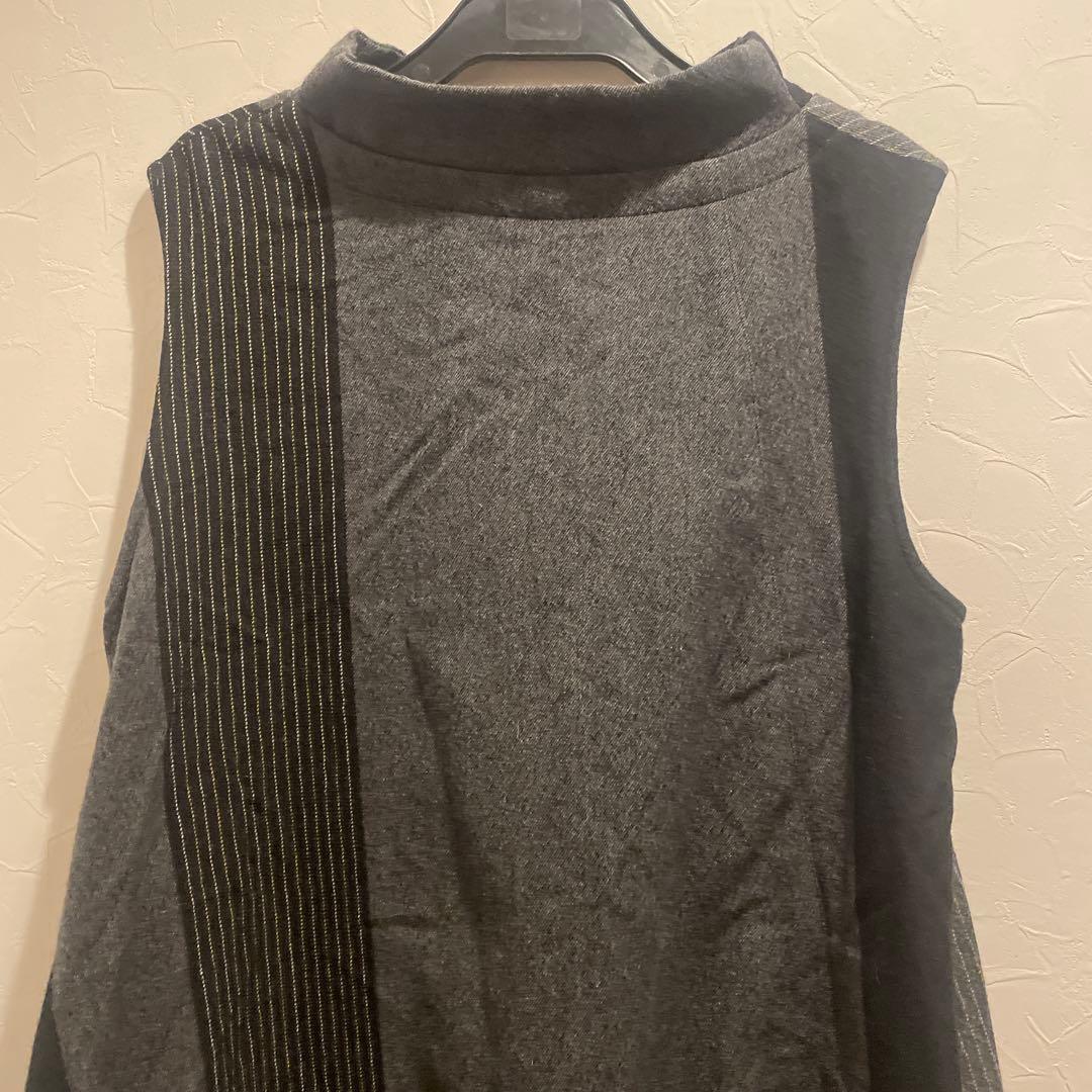 慈雨 センソユニコ 変形ワンピース ジャガード ウール 40