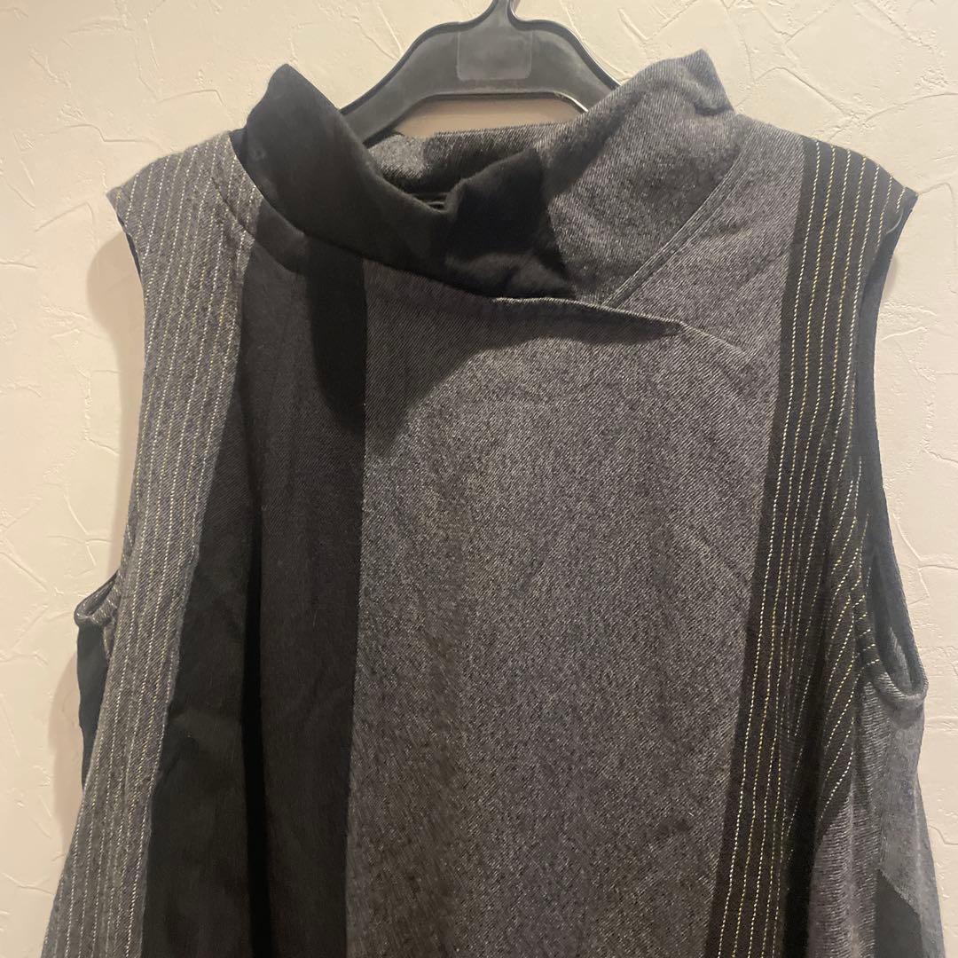 慈雨 センソユニコ 変形ワンピース ジャガード ウール 40