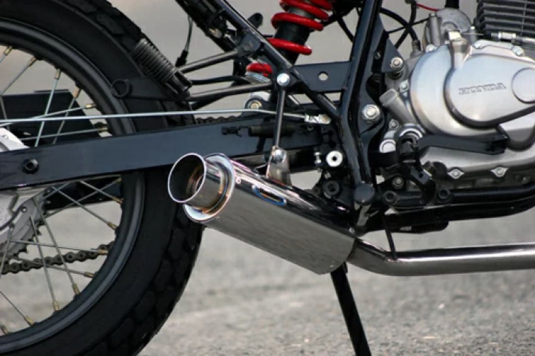 専用Realize ホンダ FTR223 100φ砲弾SUS 3曲げ　マフラー