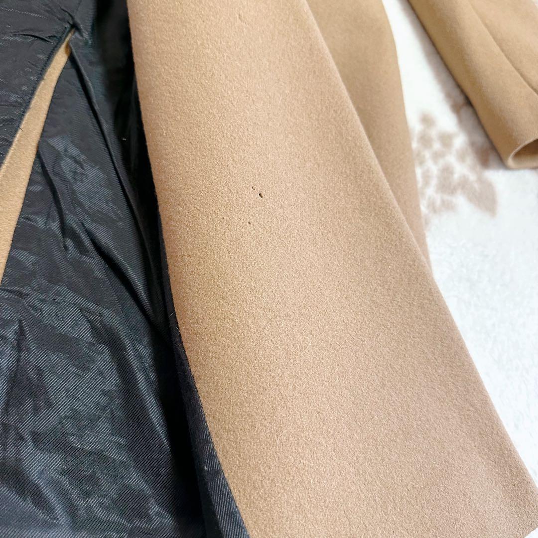 ami アミパリス ダブルブレスト チェスターコート ウール ロング 46