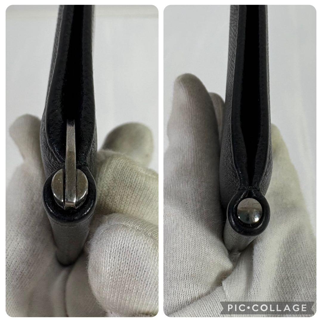 【美品】【希少】プラダ マネークリップ メタル サフィアーノレザー 財布