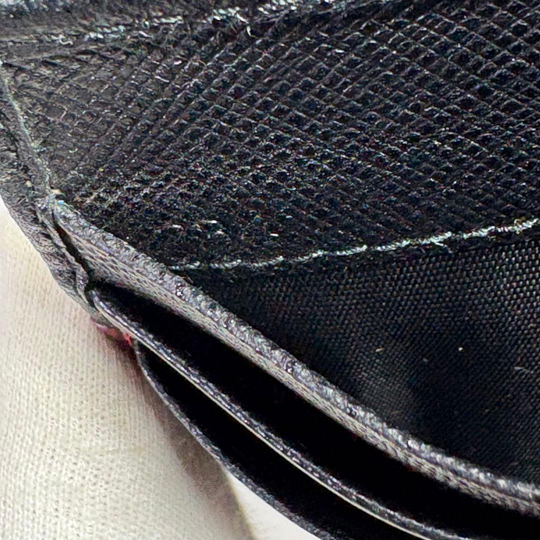 【美品】【希少】プラダ マネークリップ メタル サフィアーノレザー 財布