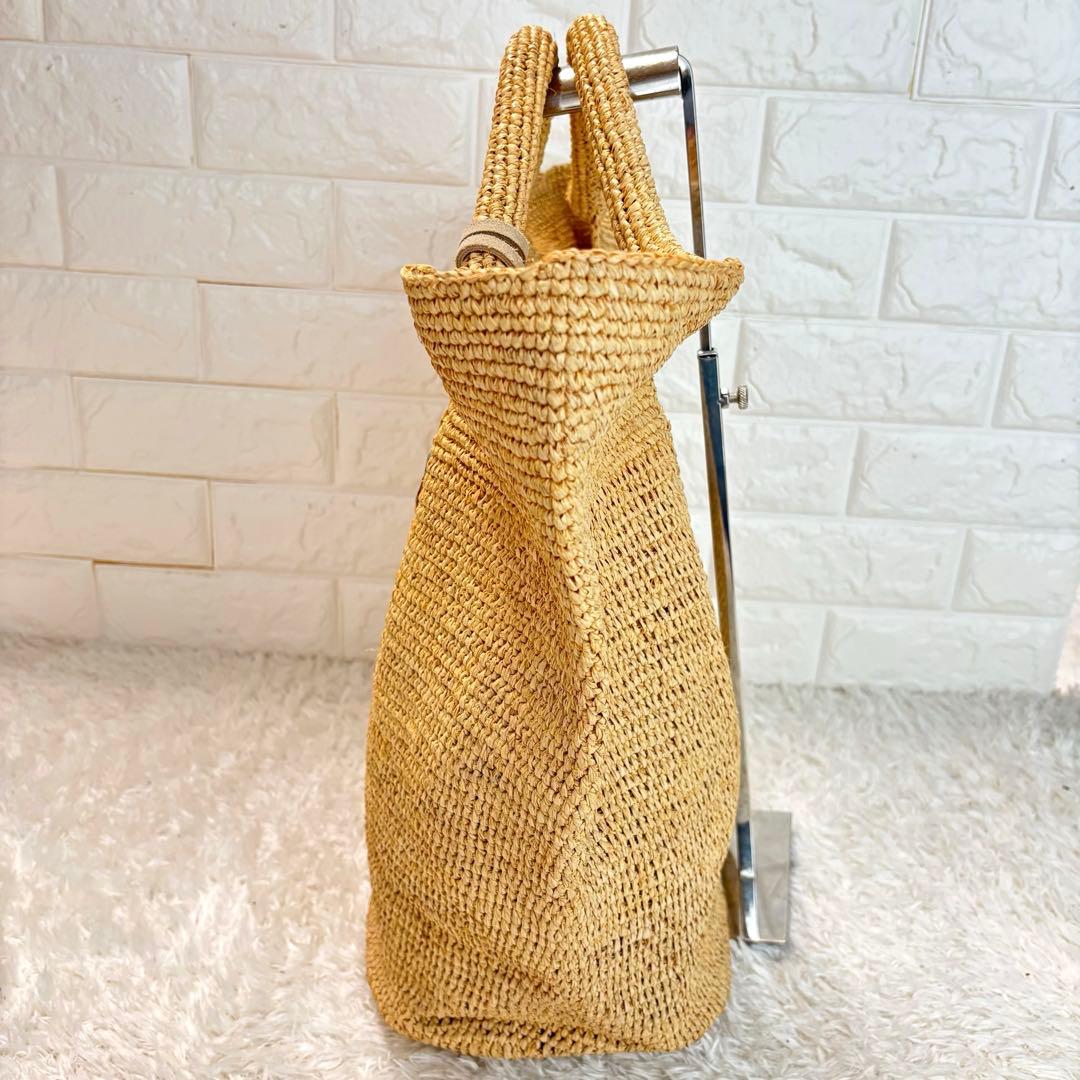 新品未使用品♪ HEIDI  ラフィアバッグ カゴバッグ フリンジ付き