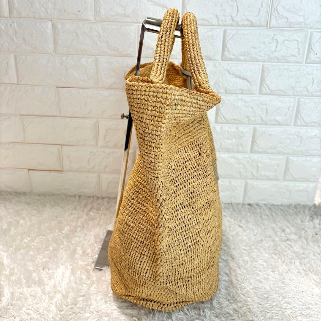 新品未使用品♪ HEIDI  ラフィアバッグ カゴバッグ フリンジ付き