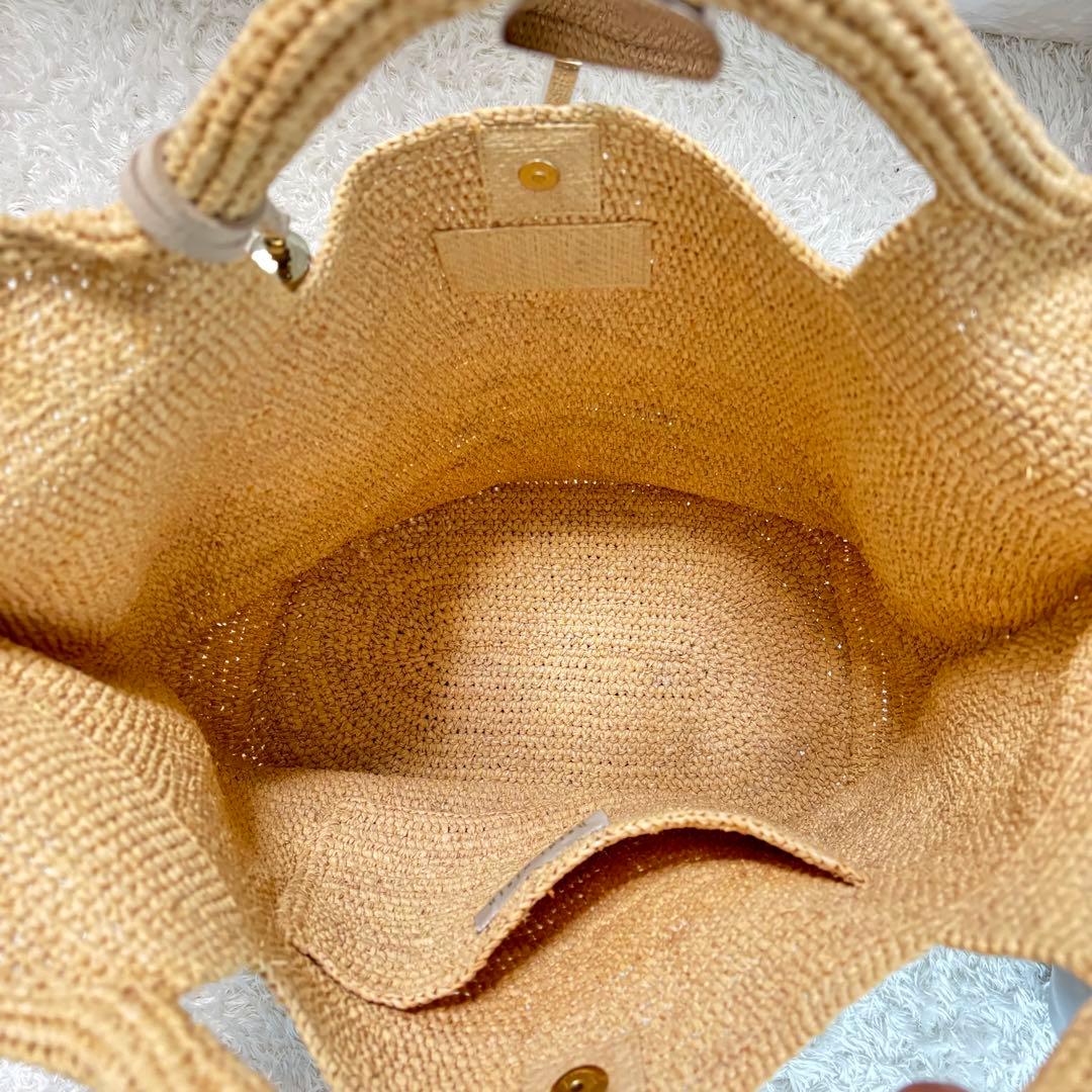 新品未使用品♪ HEIDI  ラフィアバッグ カゴバッグ フリンジ付き