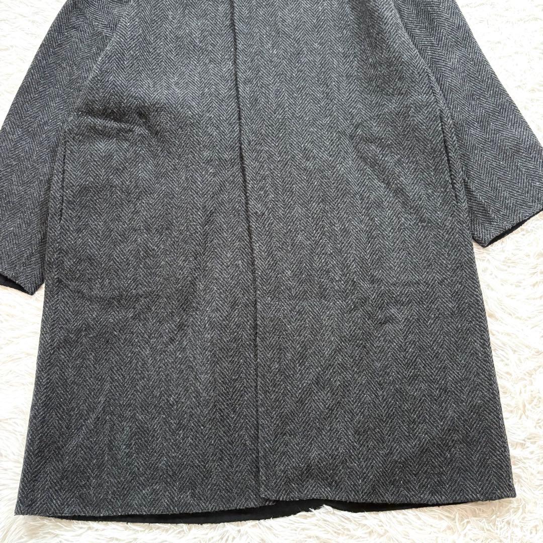 美品✨アーツアンドサイエンス フード　リバーコート　ヘリンボーン　ウール　3