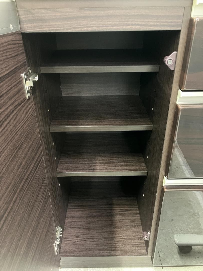 ニトリ レンジボード キッチンカウンター アルミナ2 120CTDBR ブラウン