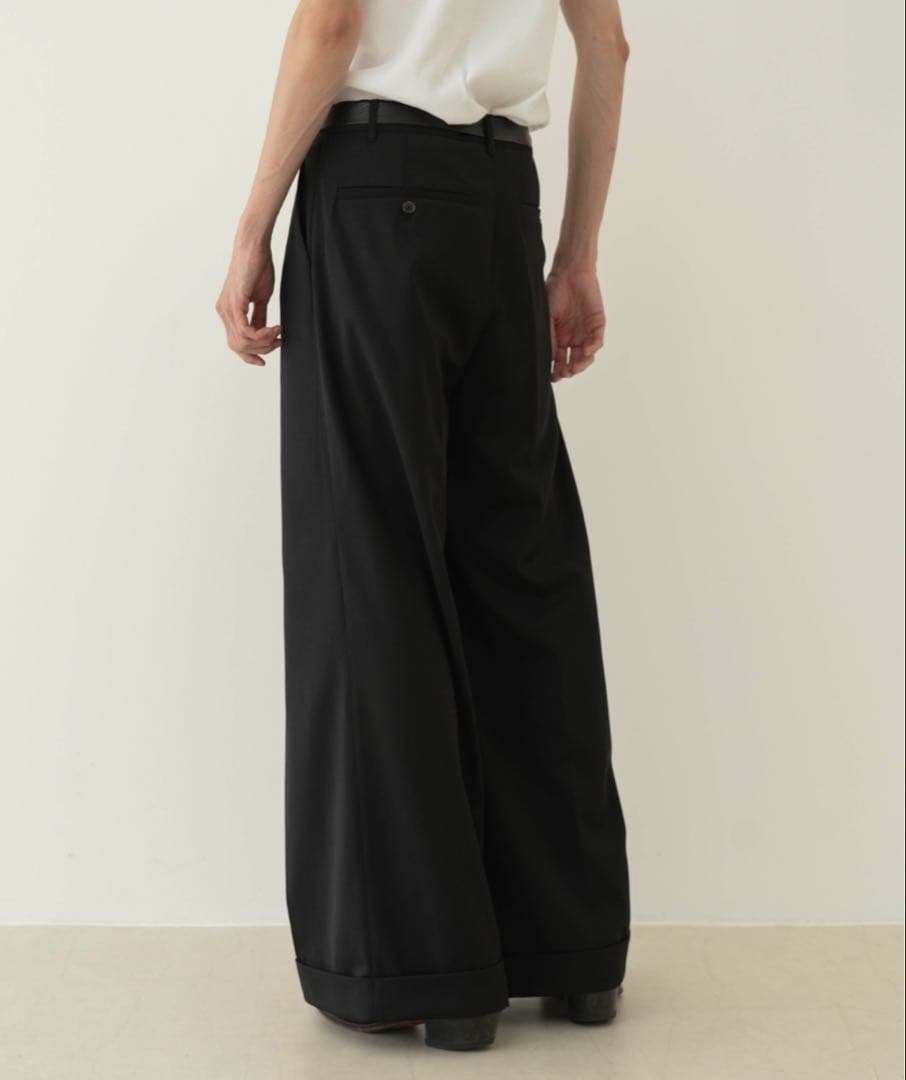 2tuckwidebaggy slacks/2タックワイドバギーフレアスラックス