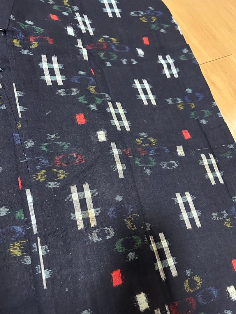 木綿絣　久留米絣　純綿　長着　４着セット